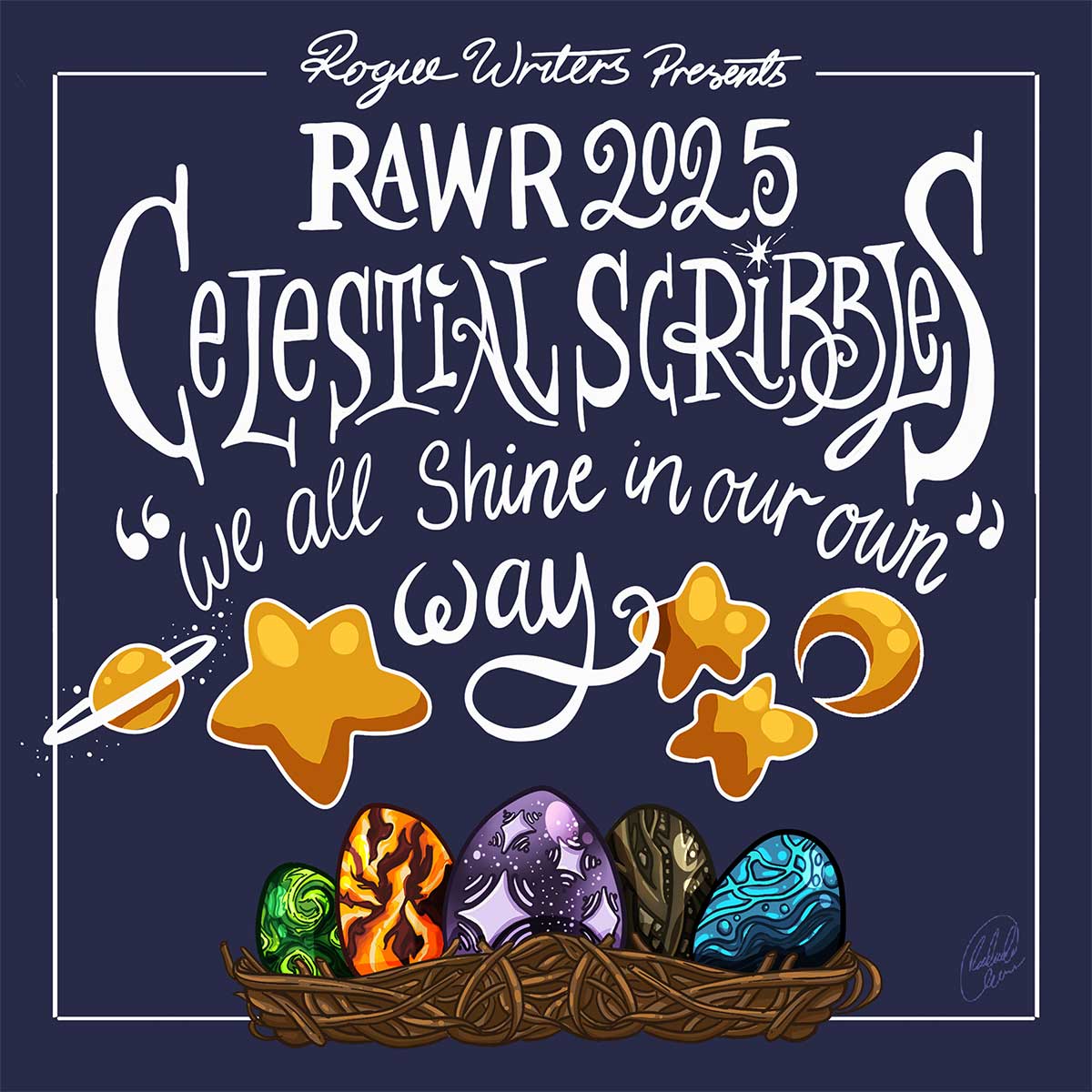 ROGUE WRITERS Secret Link! RAWR 2025 Official Sticker
