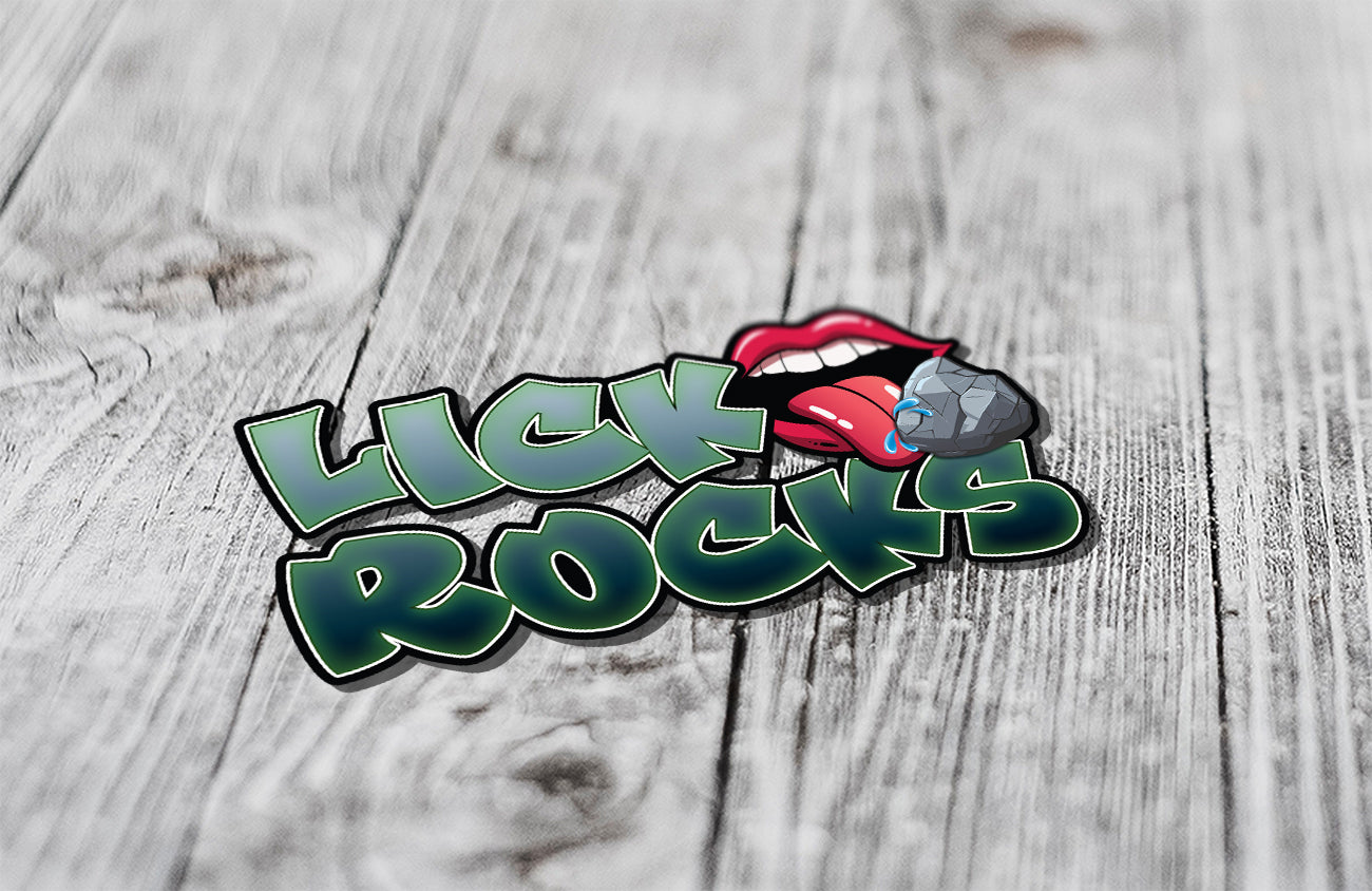 Lick Rocks UV Printed Vinyl Sticker