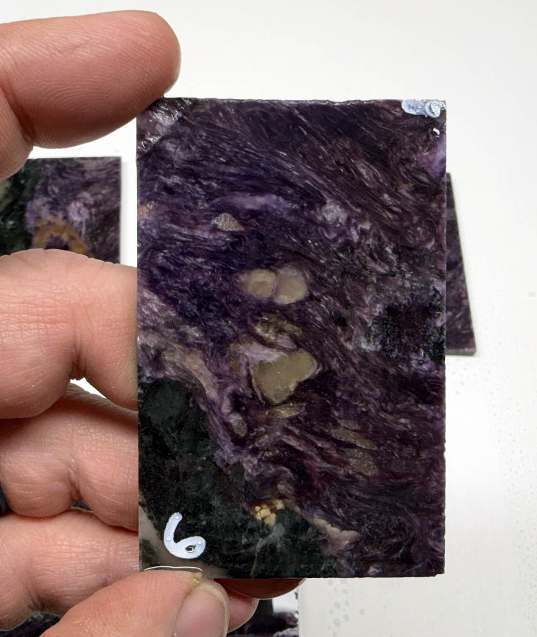 Charoite AA Grade Russian Purple Slabs 4mm Thick CS1