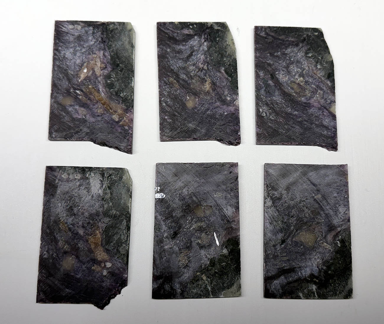 Charoite AA Grade Russian Purple Slabs 4mm Thick CS1