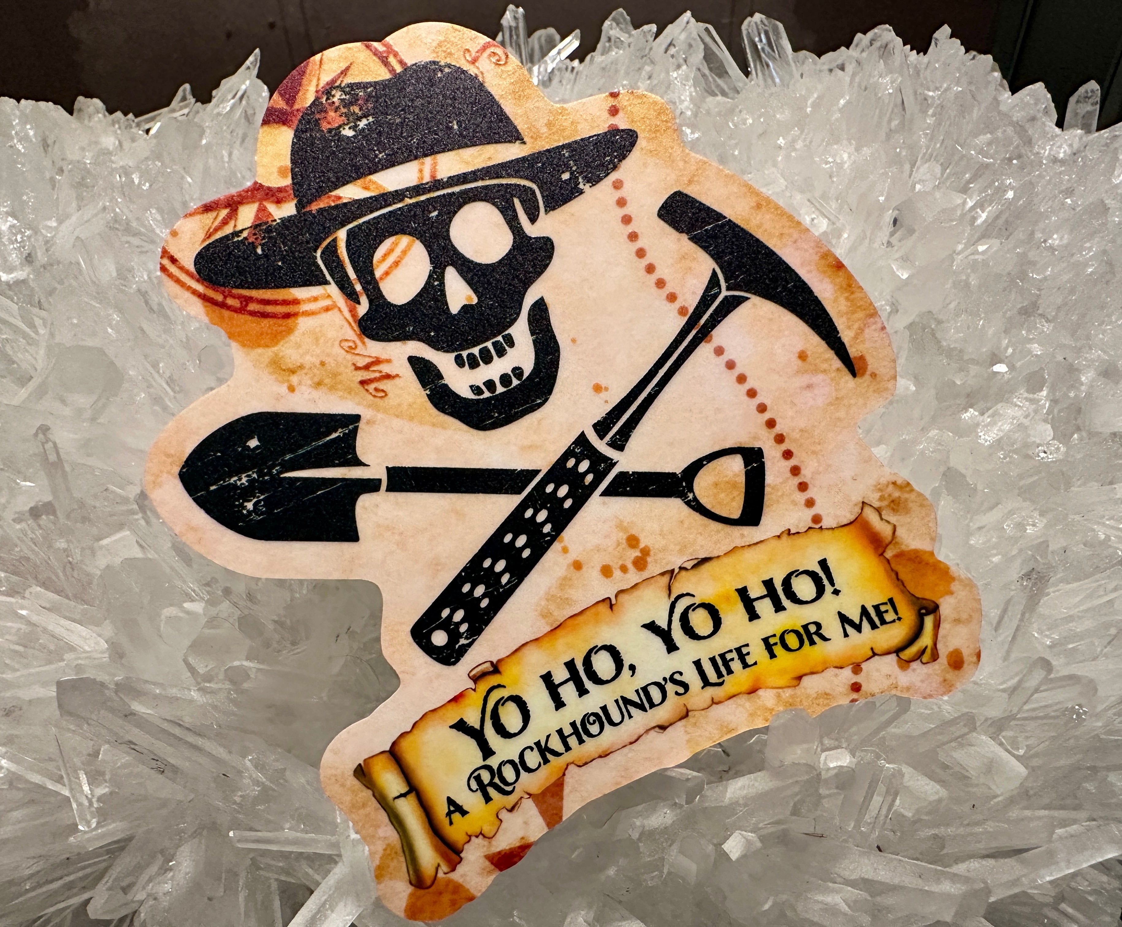 Yo Ho, Yo Ho! A Rockhound's Life For Me Vinyl Sticker