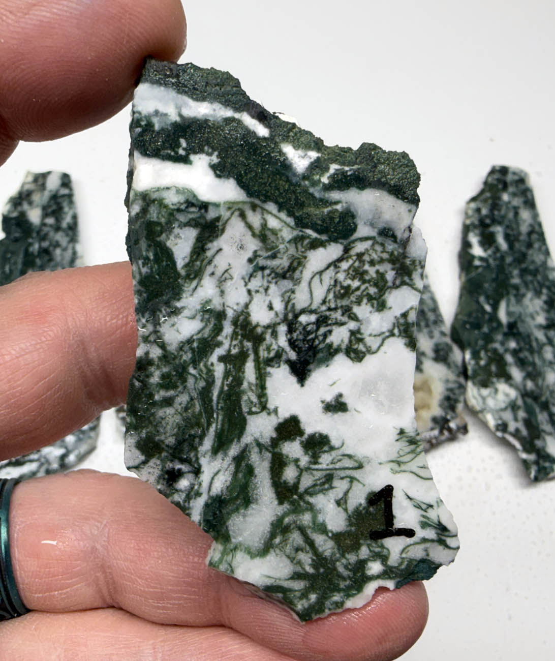 Medfordite Select Grade Green Moss Slabs MD1