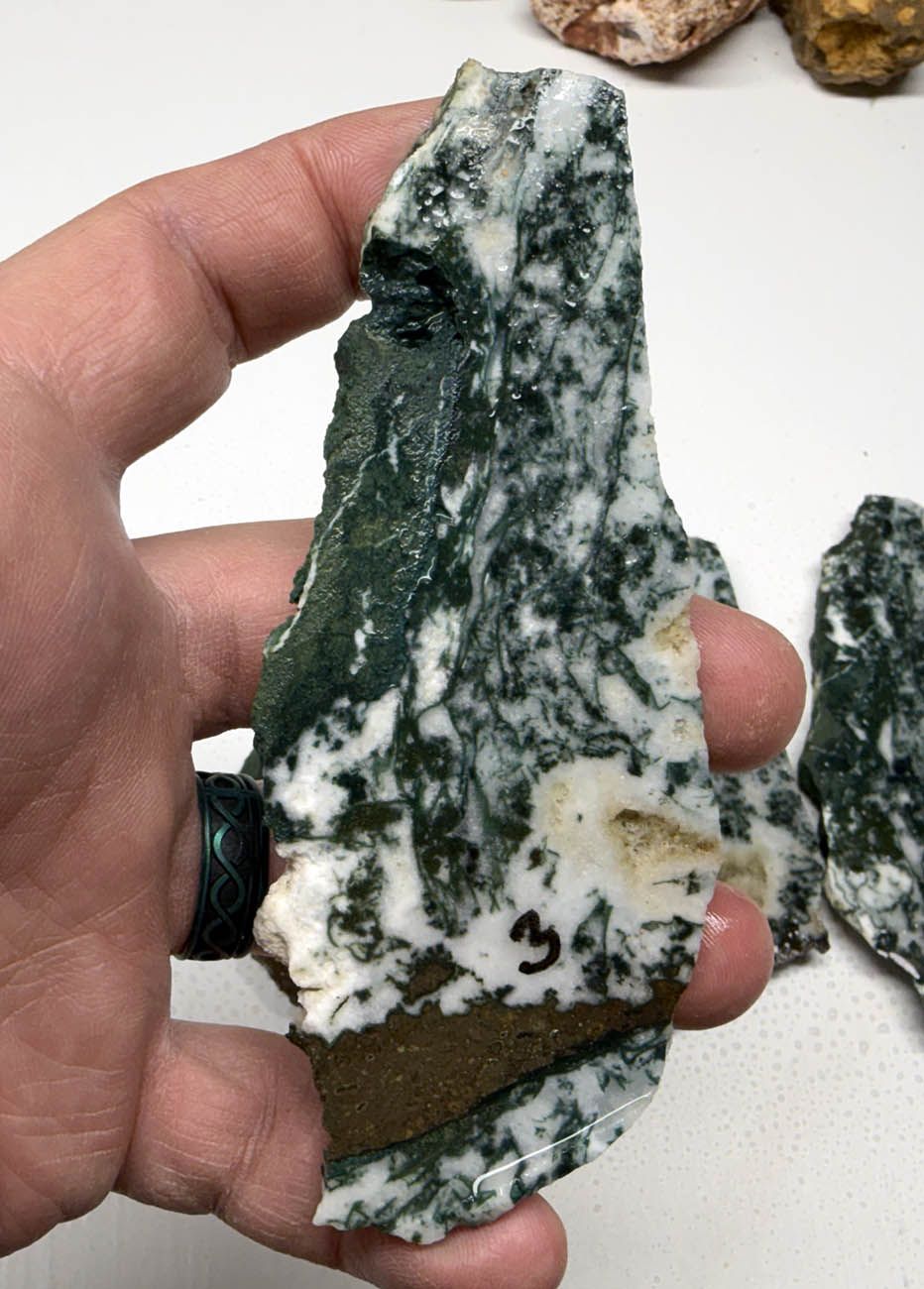 Medfordite Select Grade Green Moss Slabs MD1