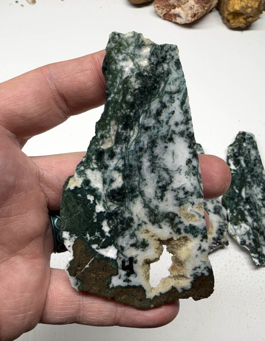 Medfordite Select Grade Green Moss Slabs MD1