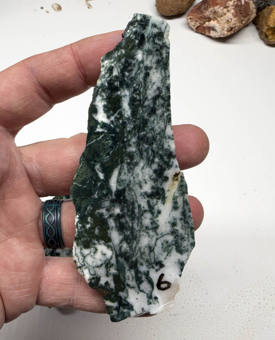 Medfordite Select Grade Green Moss Slabs MD1