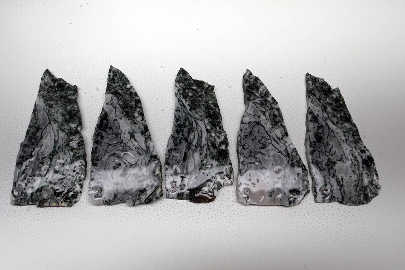 Medfordite Gem Grade Green Moss Slabs MD2