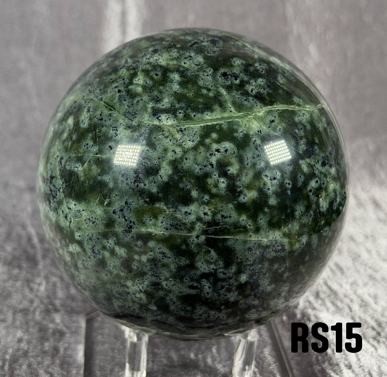 RS15 Rogue Spheres No.15 - 3.5" Antigorite Bowenite Sphere