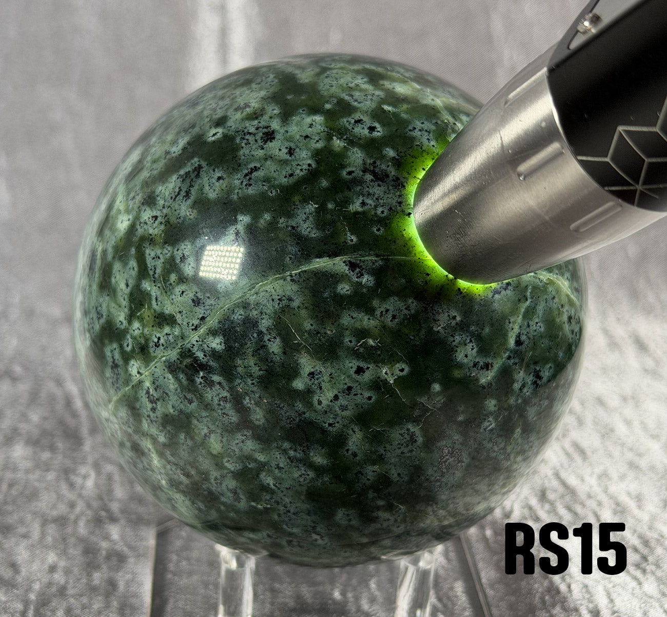 RS15 Rogue Spheres No.15 - 3.5" Antigorite Bowenite Sphere