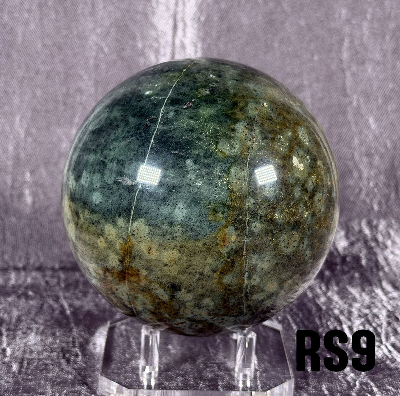 RS9 Rogue Spheres No.9 - 3.5" Antigorite Bowenite Sphere