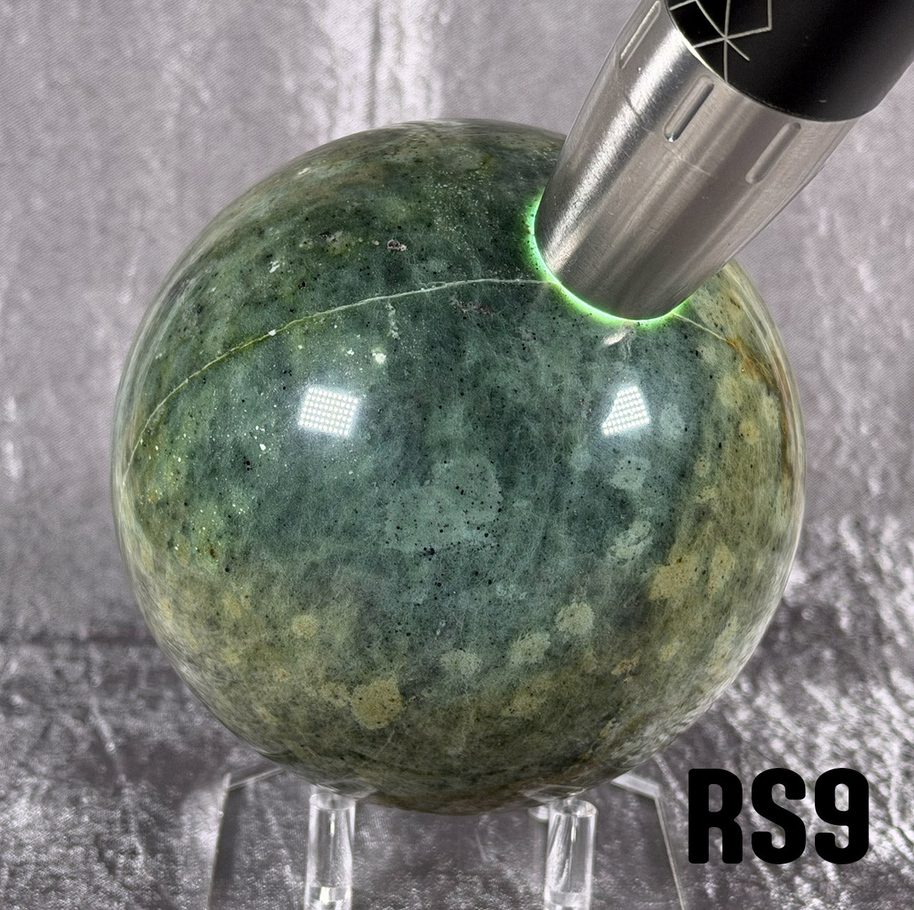 RS9 Rogue Spheres No.9 - 3.5" Antigorite Bowenite Sphere