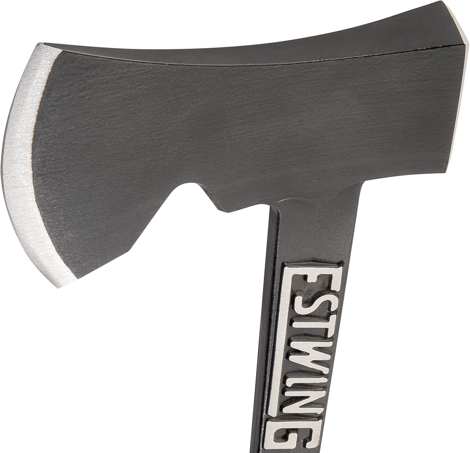 ESTWING Camper's Axe - 14" Black Hatchet with Tent Stake Puller & Shock Reduction Grip - EB-25A