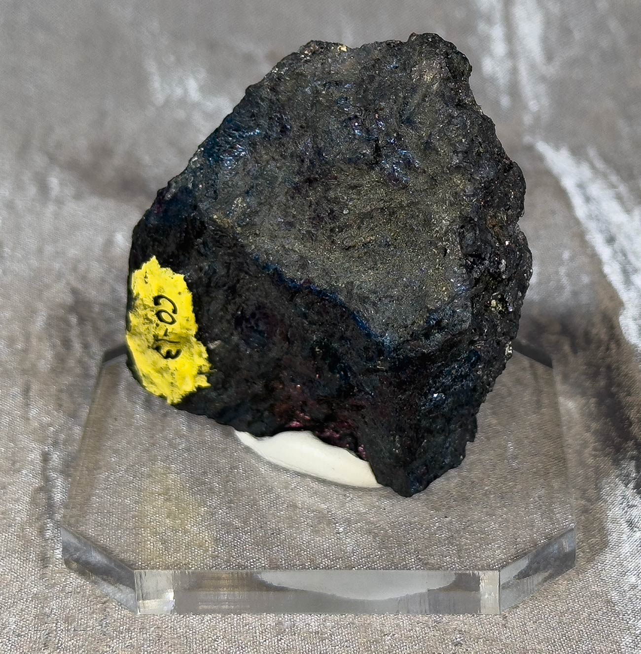 Covellite Mineral Specimen Mounted on Base CO13