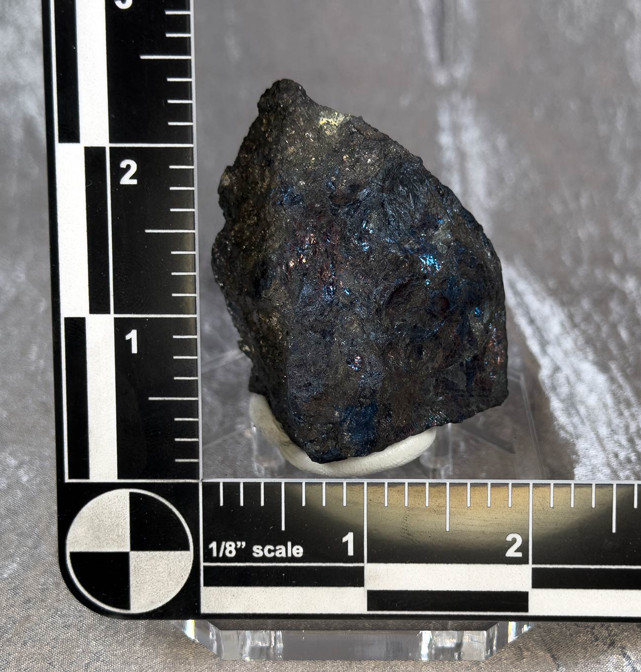 Covellite Mineral Specimen Mounted on Base CO13