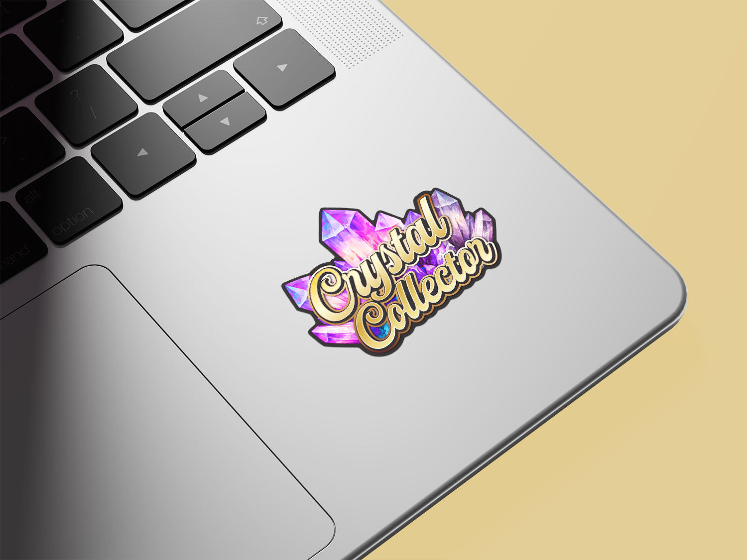 Crystal Collector UV Printed Gloss Embossed Vinyl Sticker