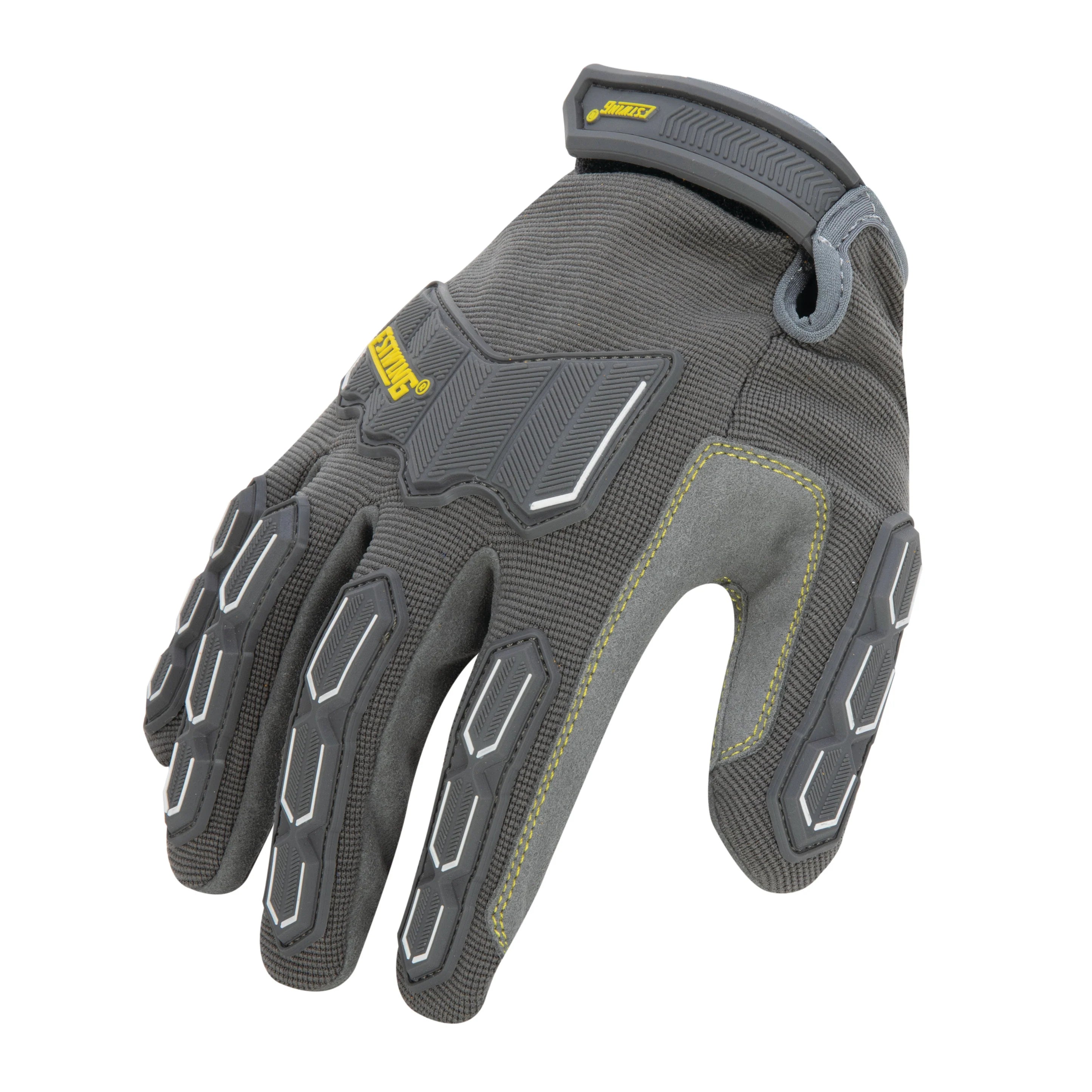 Estwing Impact Resistant Synthetic Leather Palm Work Glove - Gray