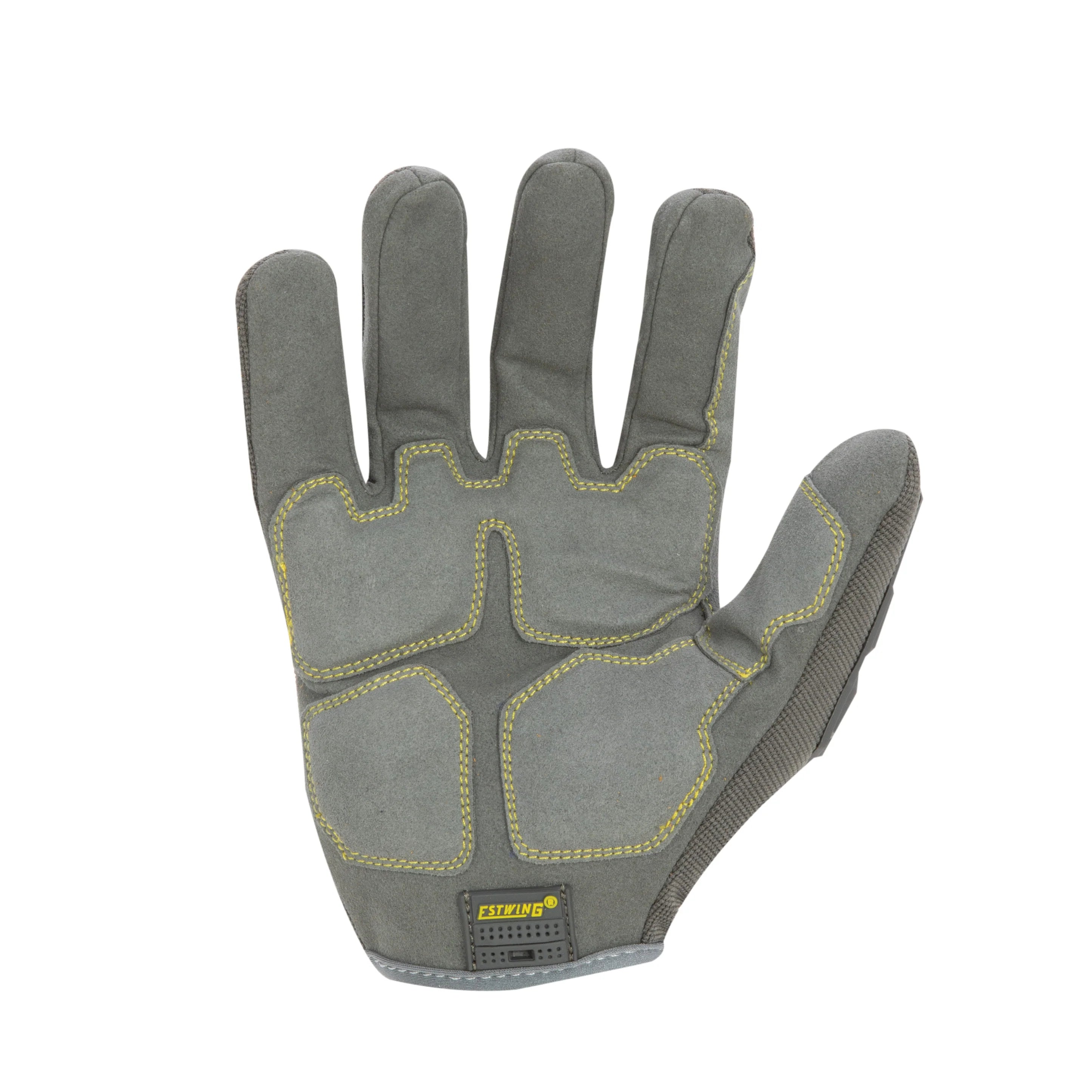 Estwing Impact Resistant Synthetic Leather Palm Work Glove - Gray