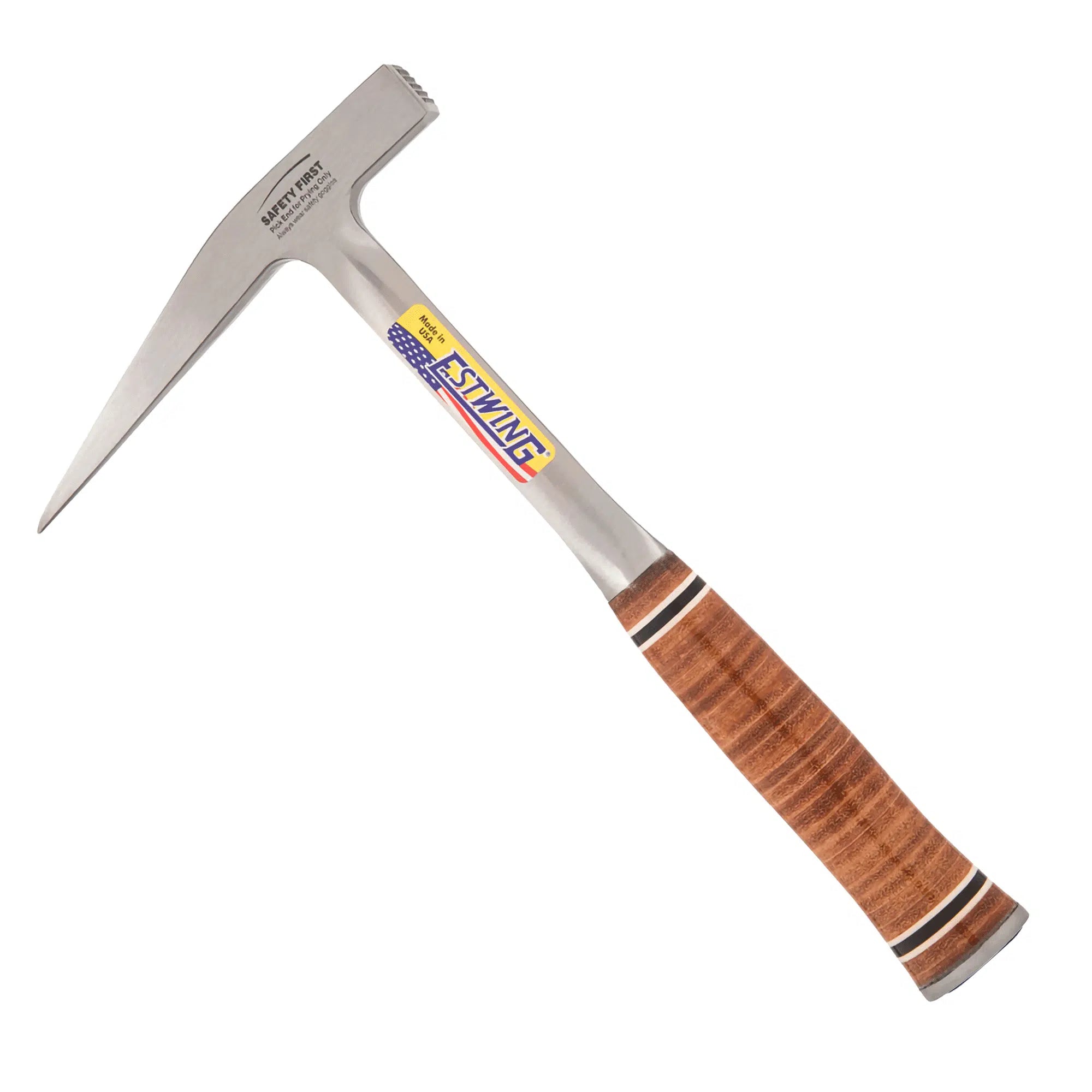 Estwing Lightweight Rock Pick - 13 oz Geology Hammer with Pointed Tip & Leather Handle