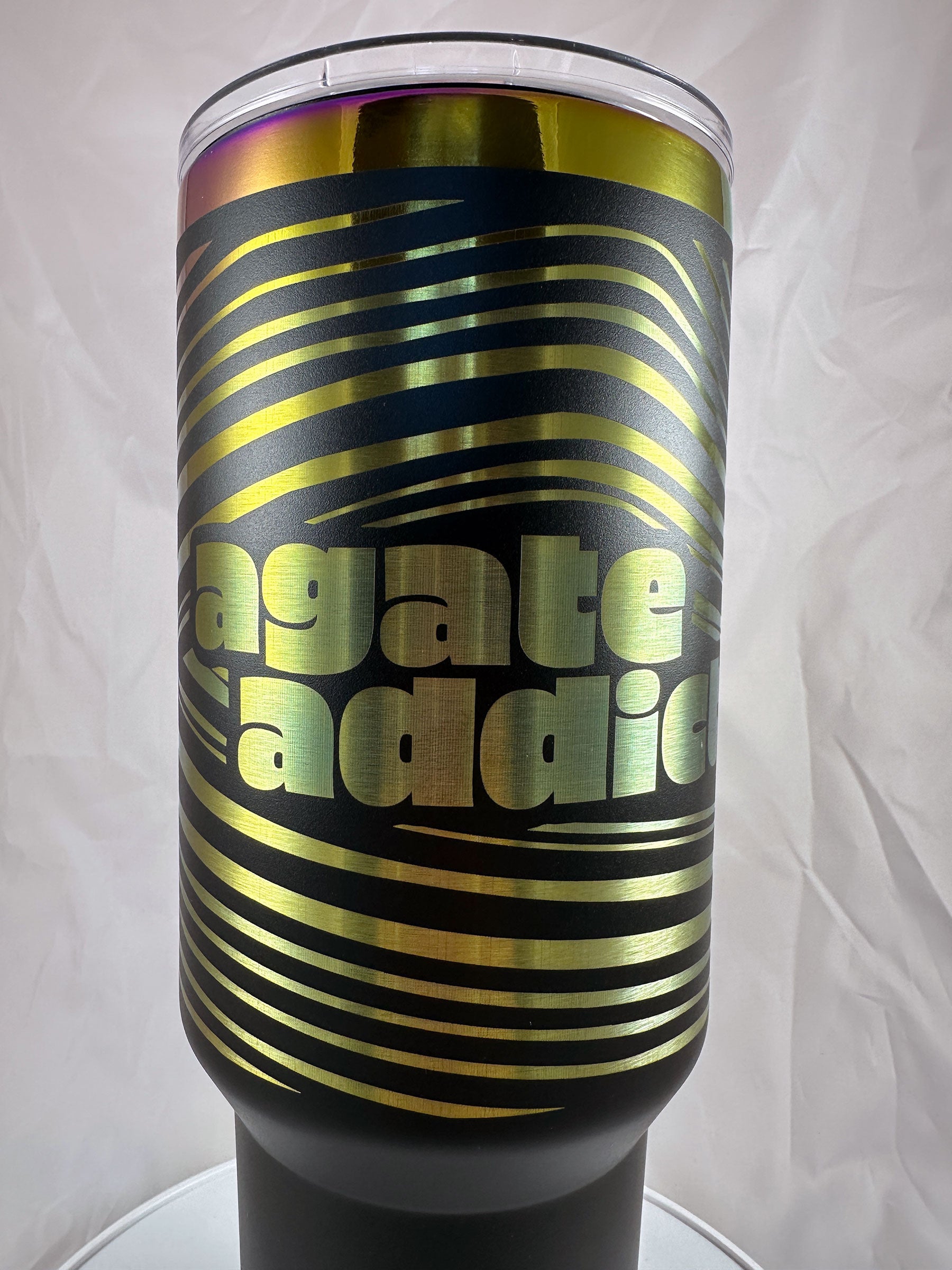 Agate Addict 40 oz Rainbow Tumbler