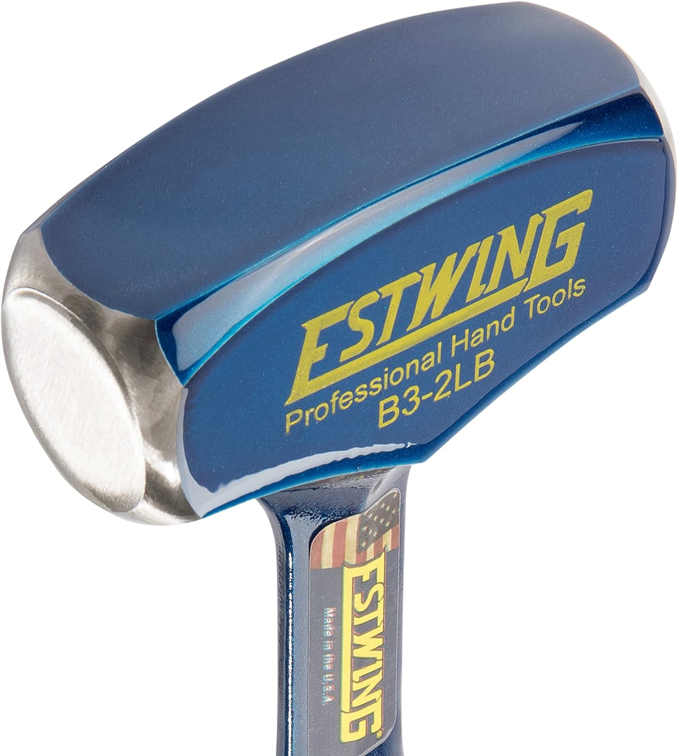 Drilling/Crack Hammer - 2-Pound Sledge with Forged Steel Construction & Shock Reduction Grip - Estwing - B3-2LB