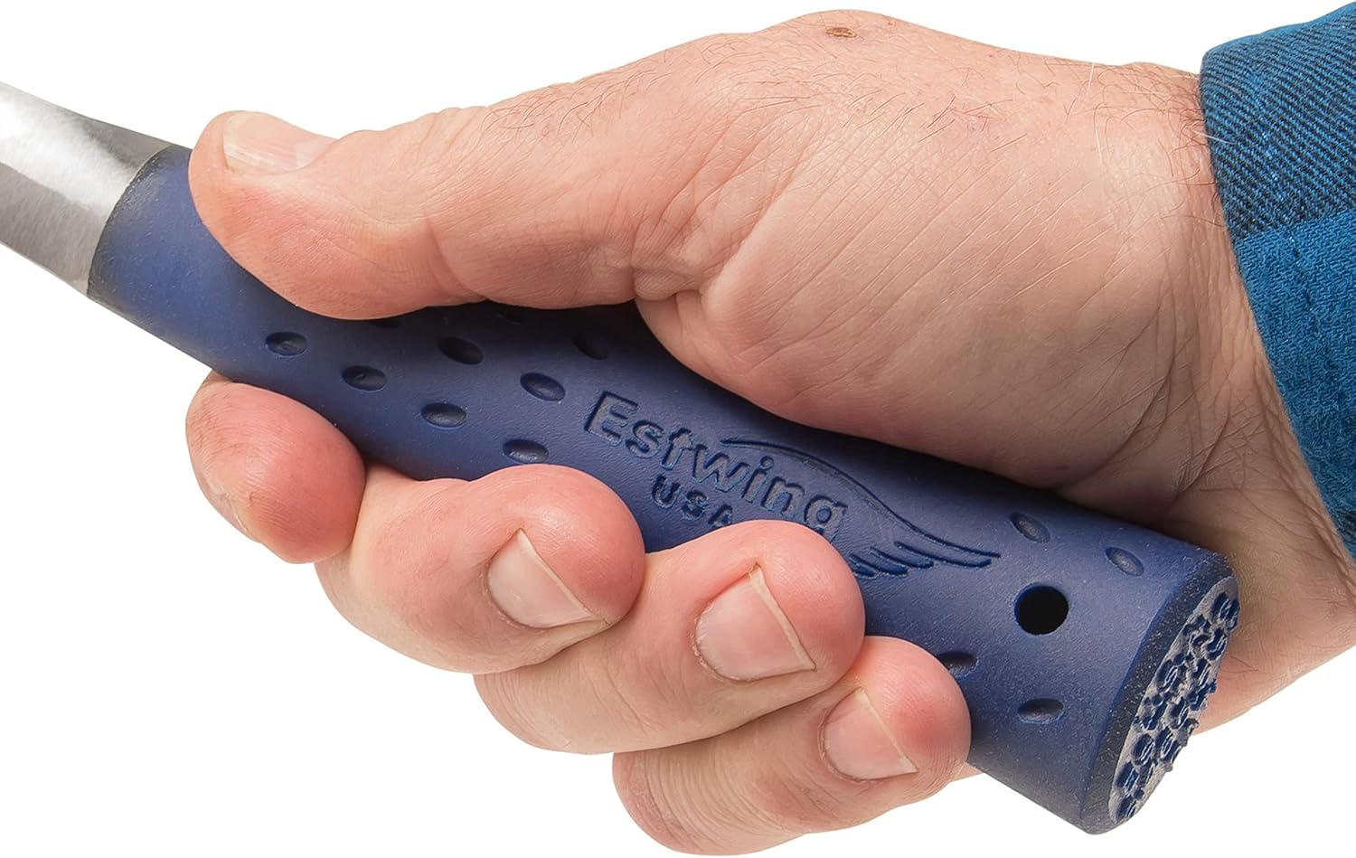 Estwing Lightweight Rock Pick - 13 oz Geology Hammer with Smooth Face & Shock Reduction Grip
