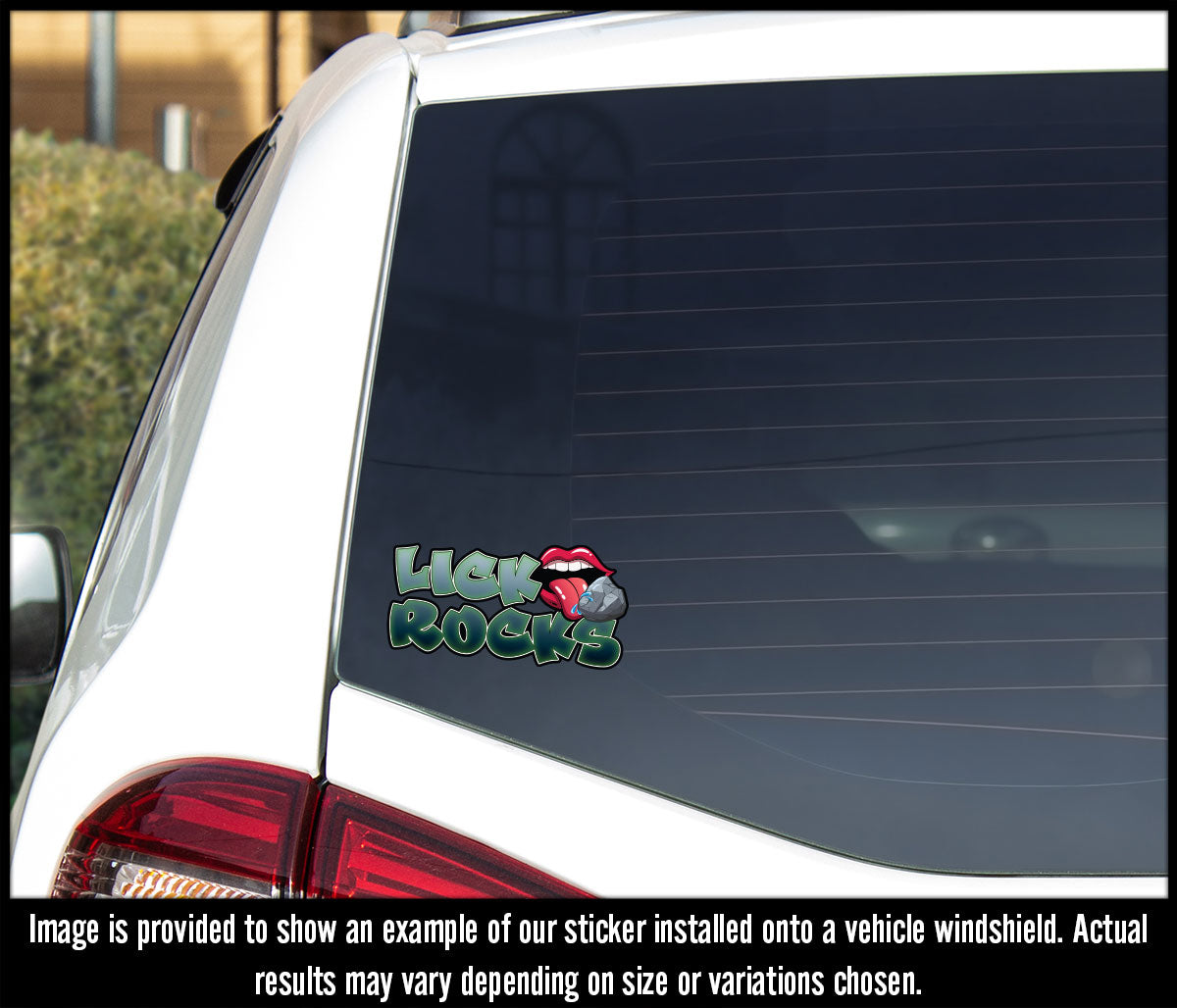 Lick Rocks UV Printed Vinyl Sticker