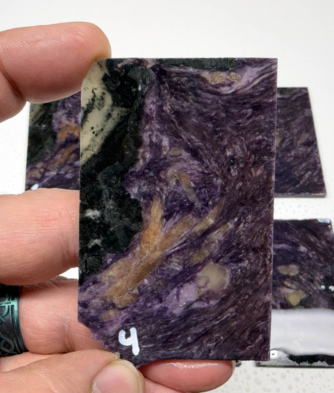 Charoite AA Grade Russian Purple Slabs 4mm Thick CS1