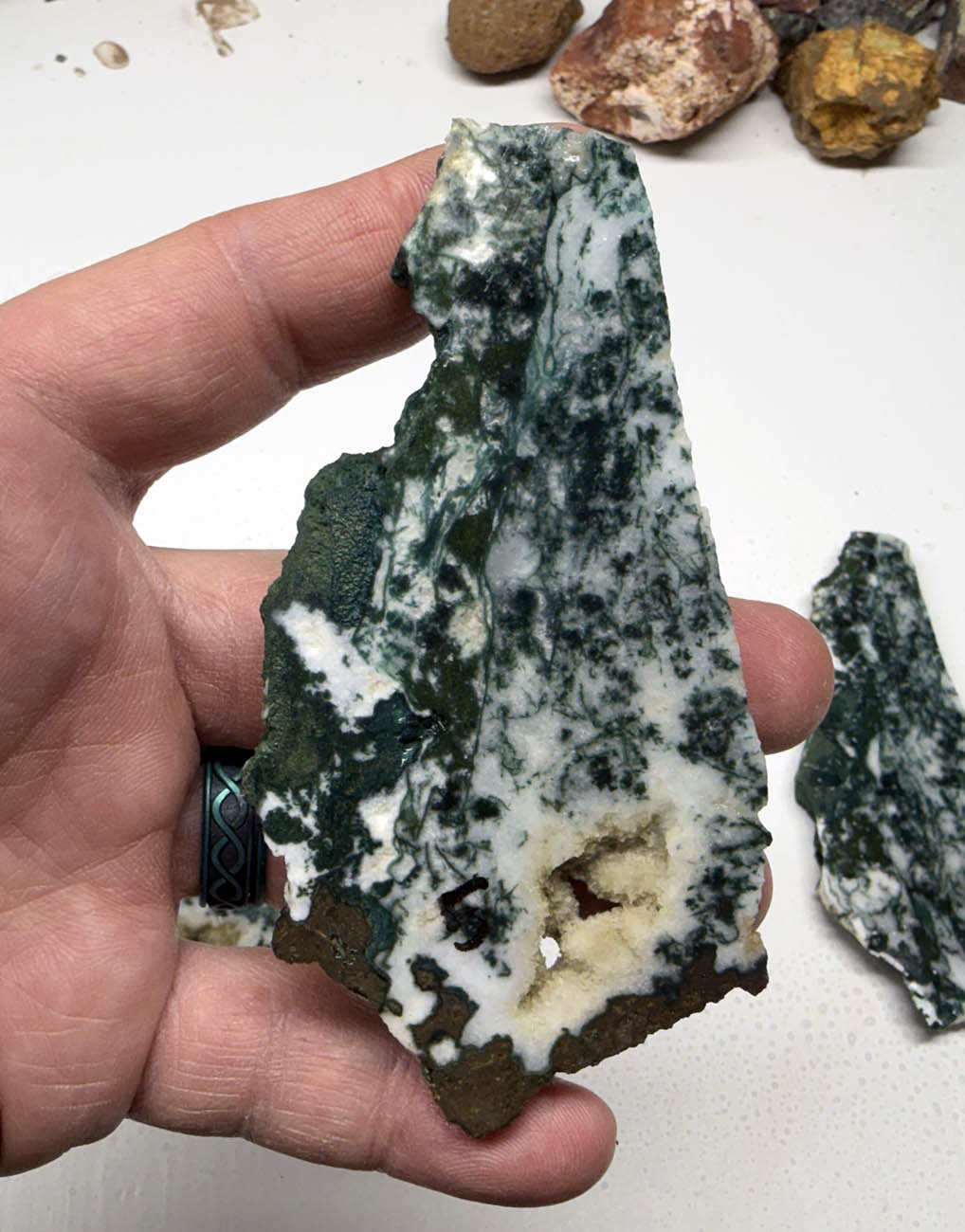 Medfordite Select Grade Green Moss Slabs MD1