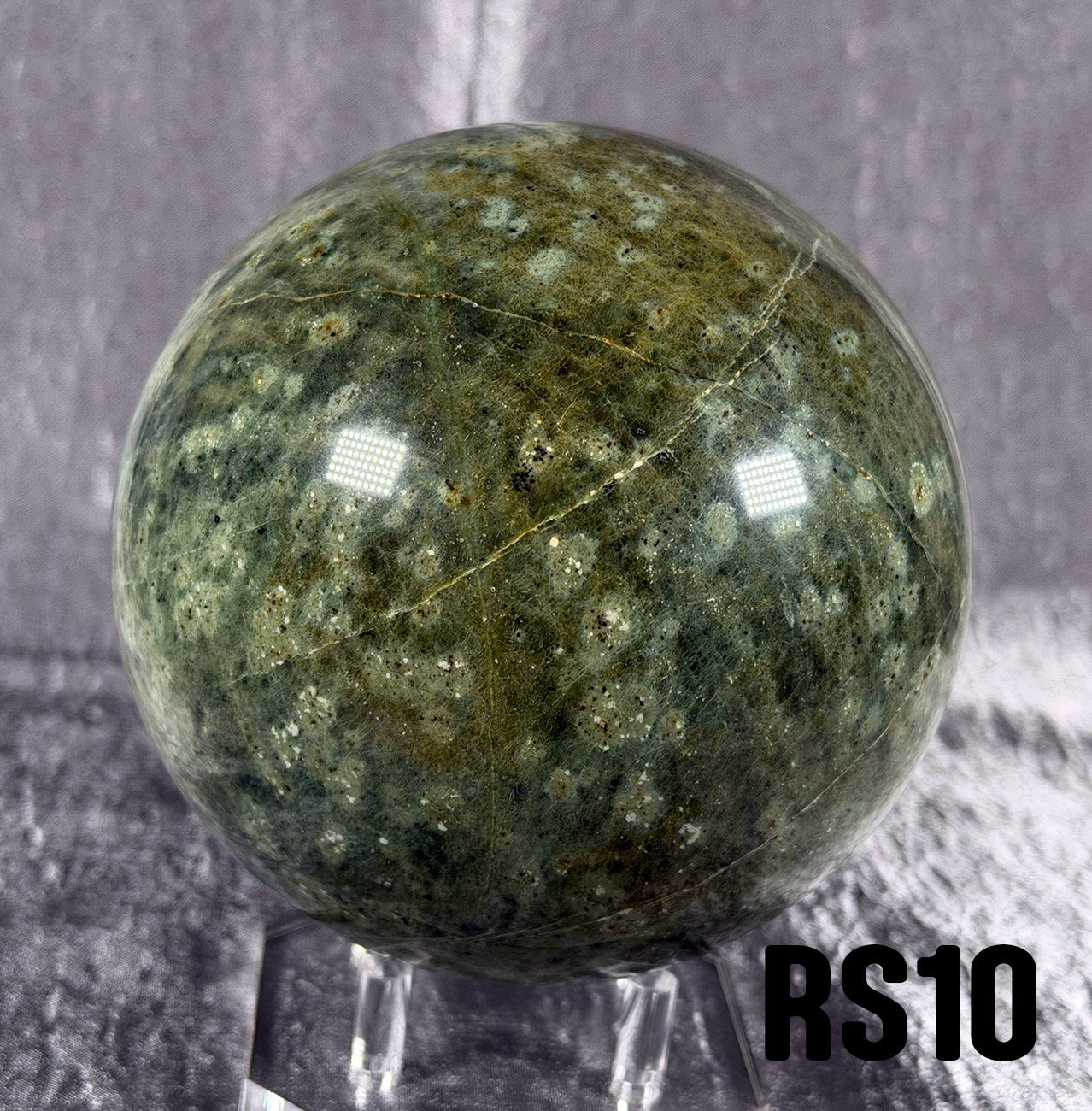 RS10 Rogue Spheres No.10 - 4" Antigorite Bowenite Sphere