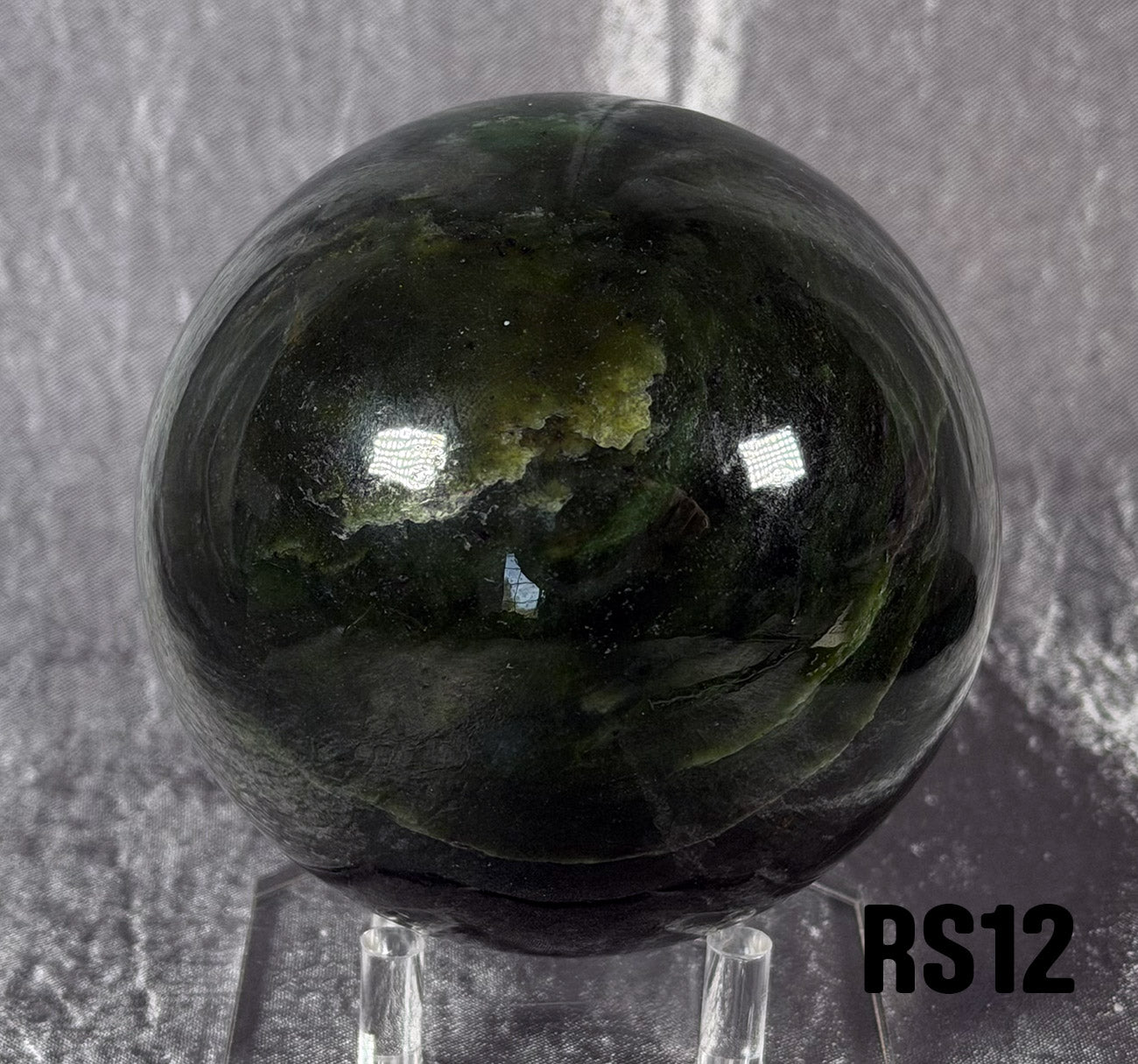 RS12 Rogue Spheres No.12 - 3" Antigorite Bowenite Sphere