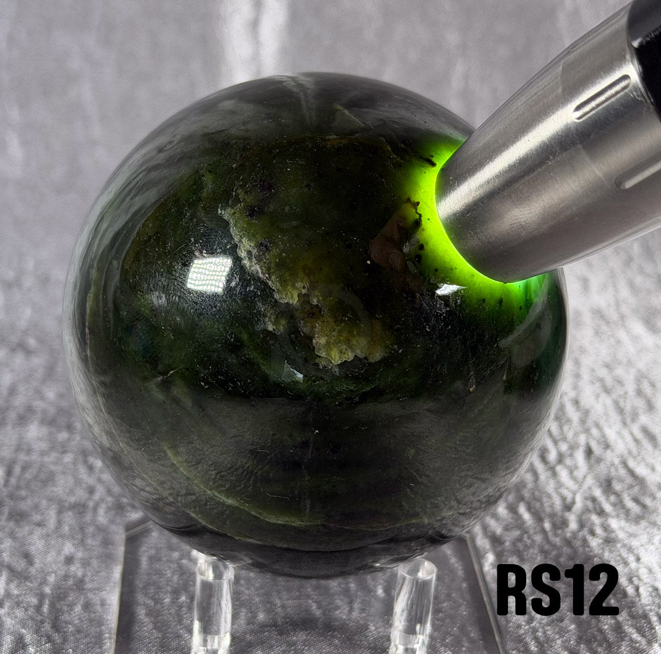 RS12 Rogue Spheres No.12 - 3" Antigorite Bowenite Sphere