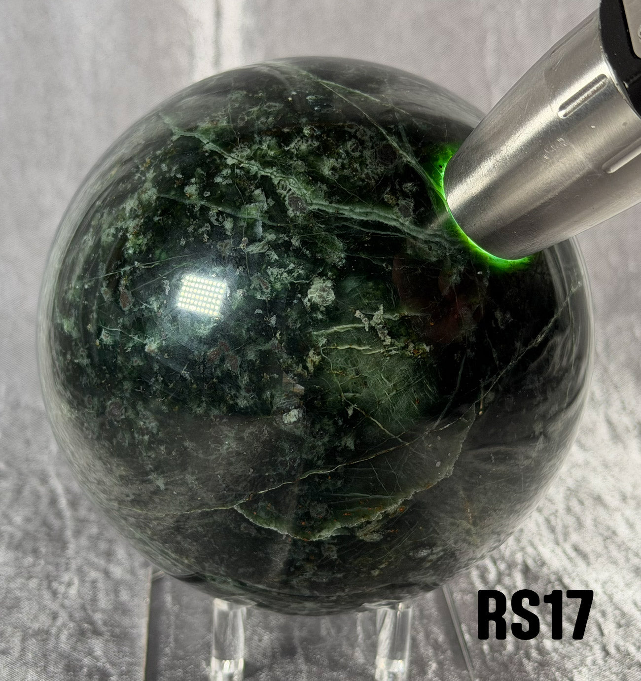 RS17 Rogue Spheres No.17 - 4" Antigorite Bowenite Sphere