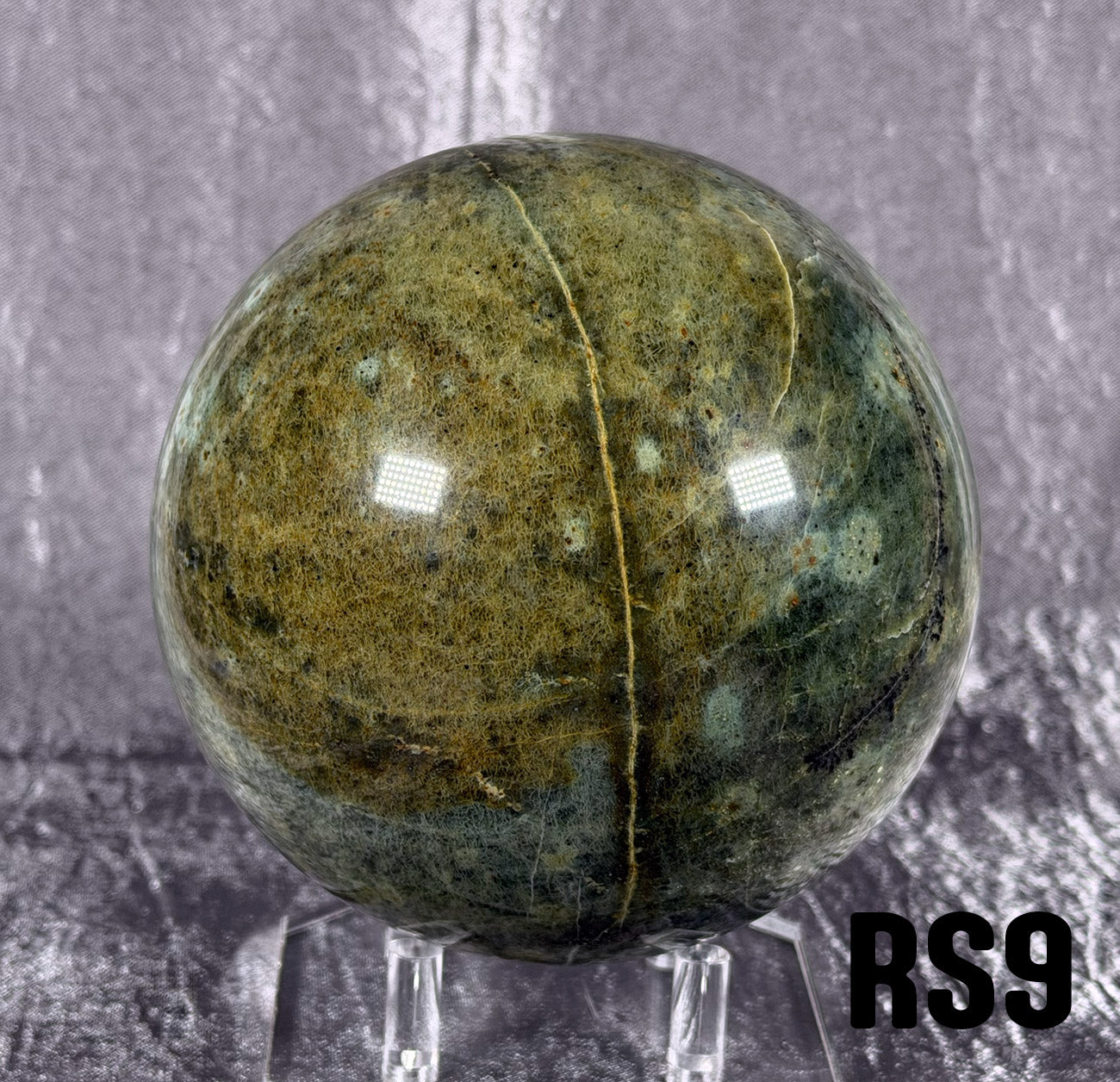 RS9 Rogue Spheres No.9 - 3.5" Antigorite Bowenite Sphere