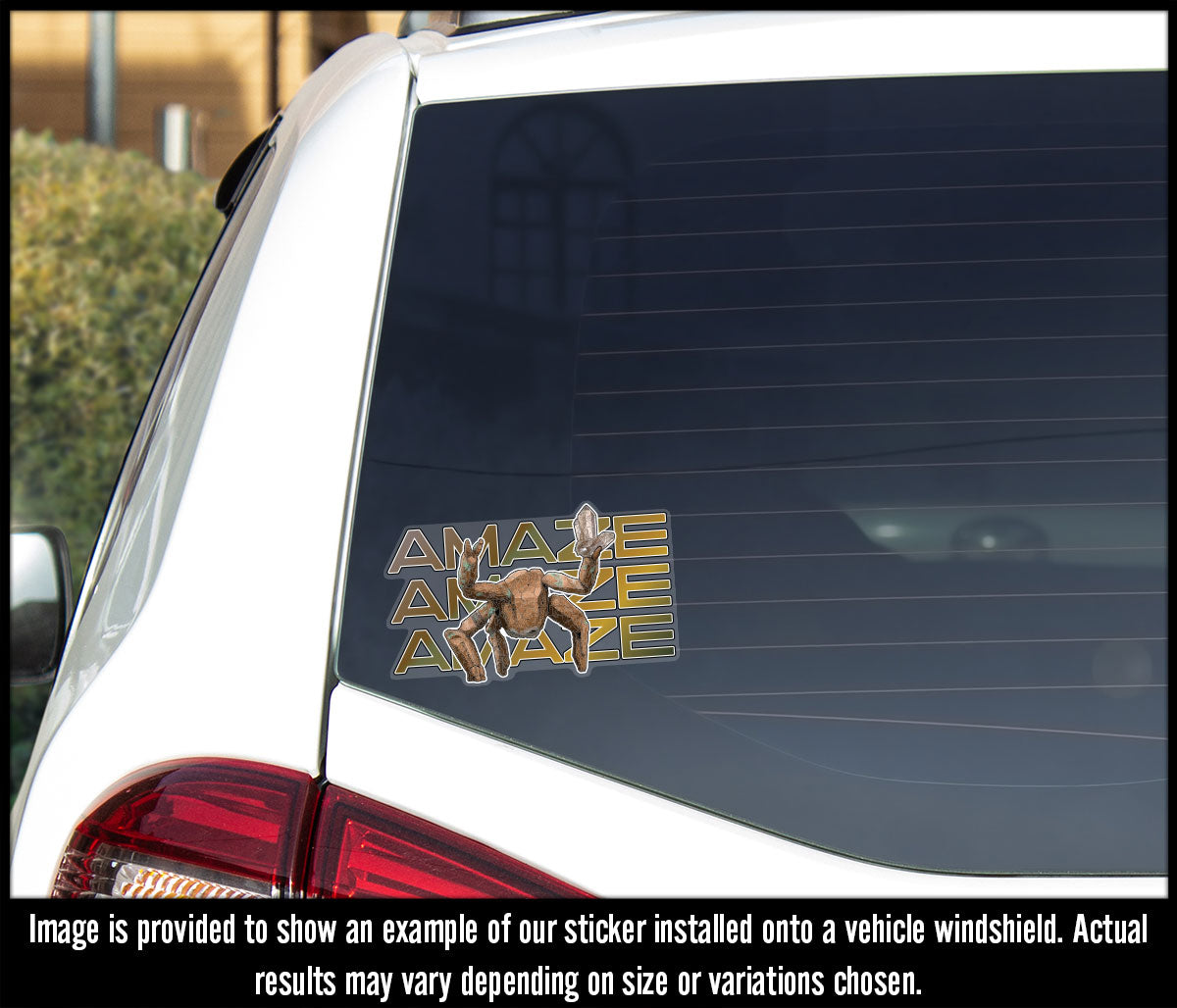 Amaze Amaze Amaze Crystal UV Printed Vinyl Sticker