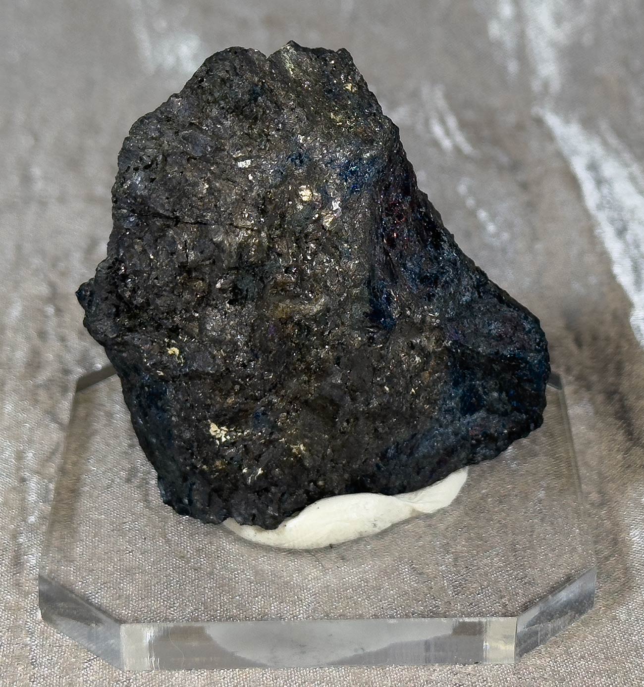 Covellite Mineral Specimen Mounted on Base CO13