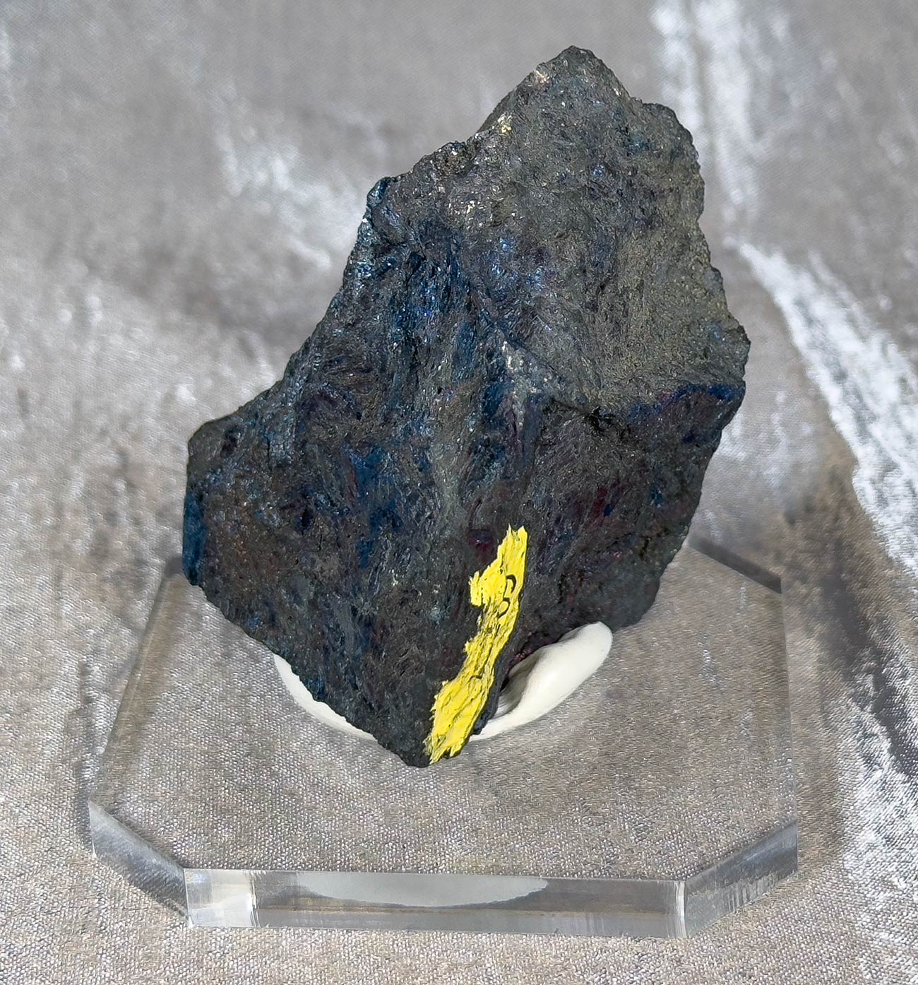 Covellite Mineral Specimen Mounted on Base CO13