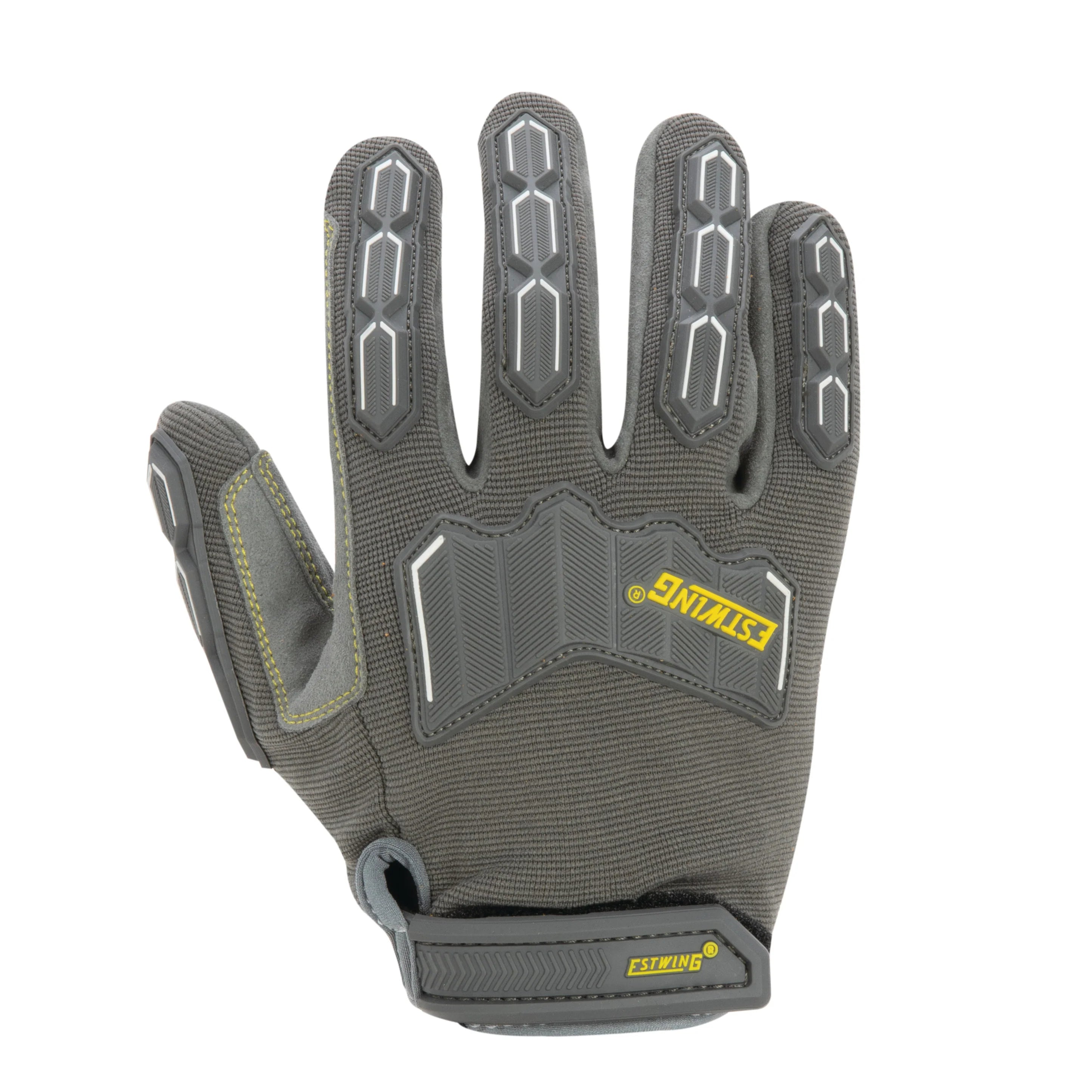 Estwing Impact Resistant Synthetic Leather Palm Work Glove - Gray