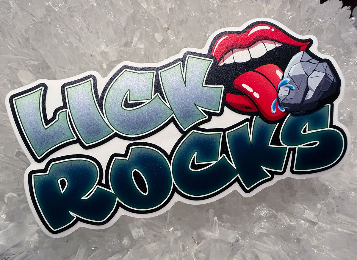 Lick Rocks UV Printed Vinyl Sticker
