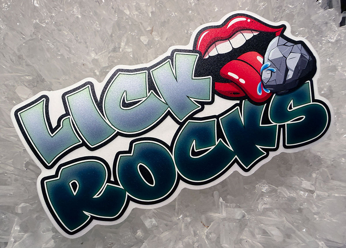 Lick Rocks UV Printed Vinyl Sticker