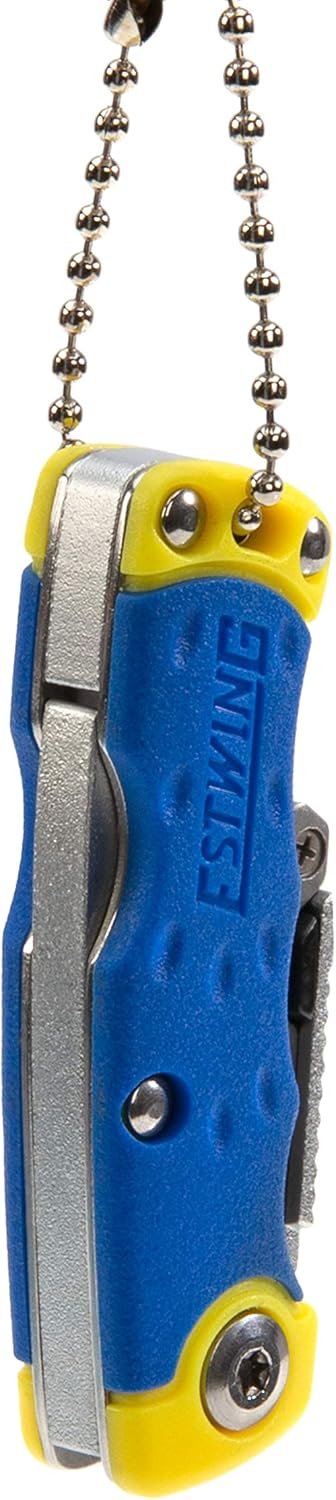 Estwing Folding Lock Back Utility Knife/Box Cutter Mini Tool with Disposable Razor Blade, Ergonomic Handle, Convenient Portable Design