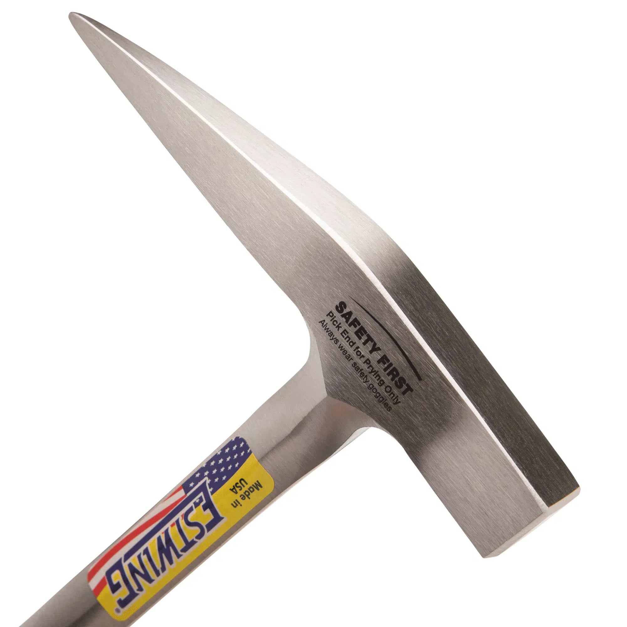 Estwing Lightweight Rock Pick - 13 oz Geology Hammer with Pointed Tip & Leather Handle