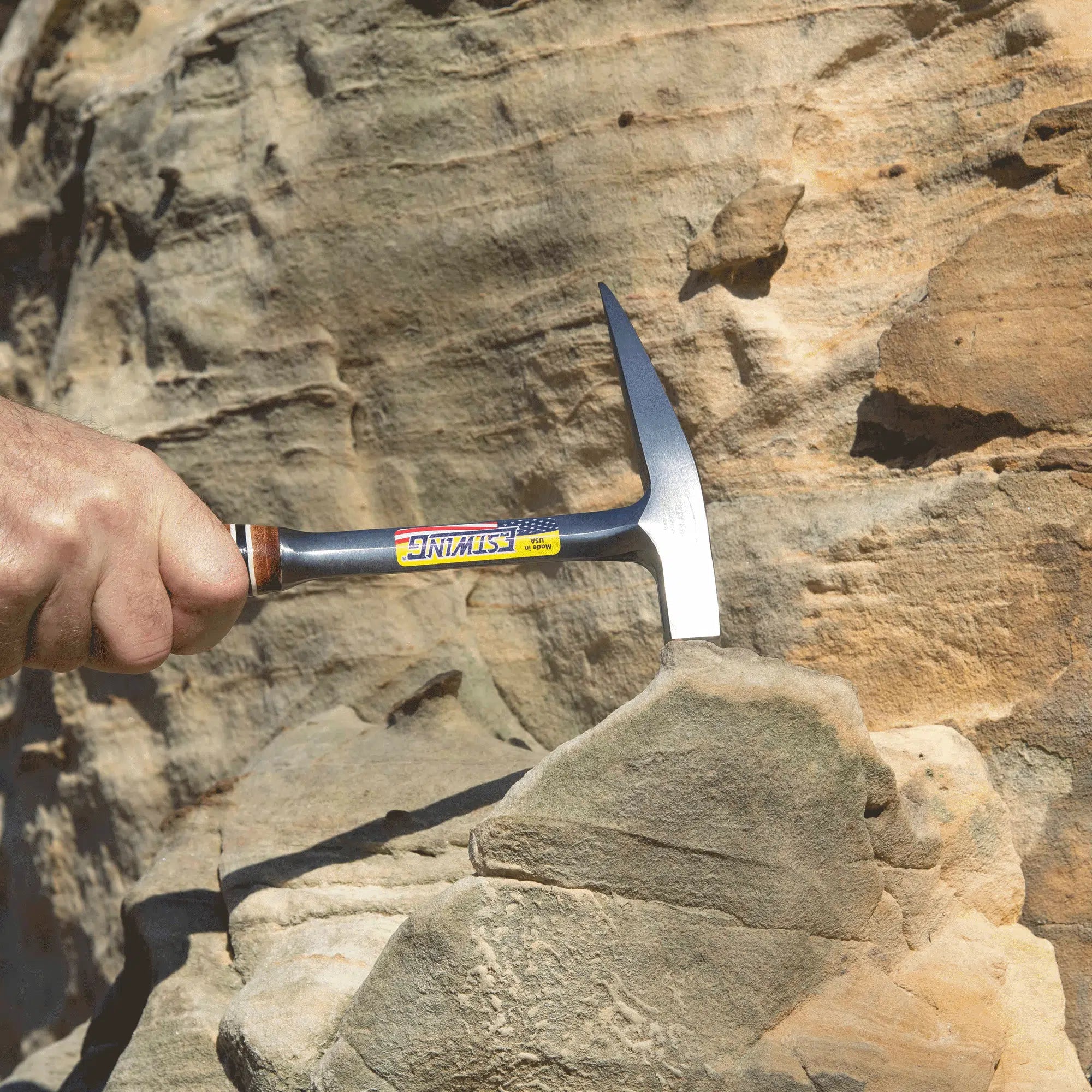 Estwing Lightweight Rock Pick - 13 oz Geology Hammer with Pointed Tip & Leather Handle