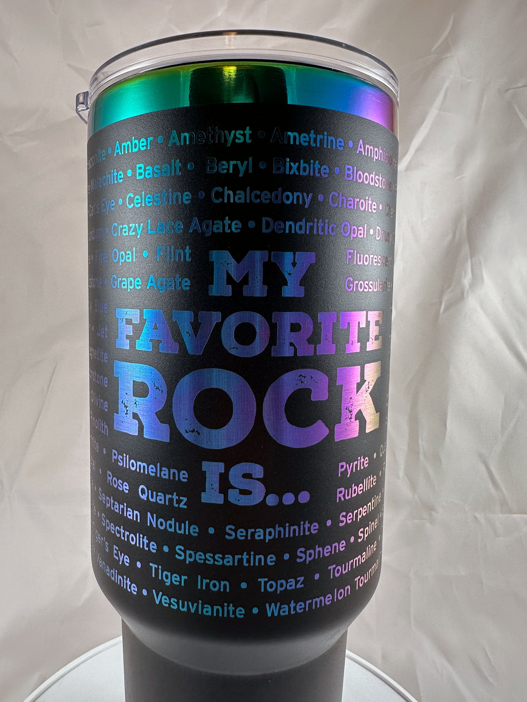 My Favorite Rock Is... 40 oz Rainbow Tumbler