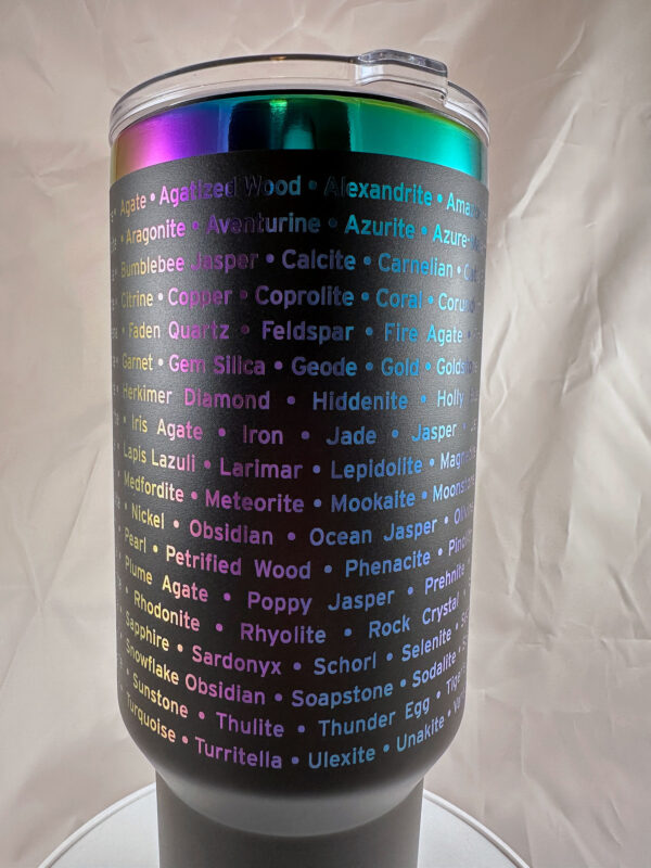 My Favorite Rock Is... 40 oz Rainbow Tumbler - Image 4
