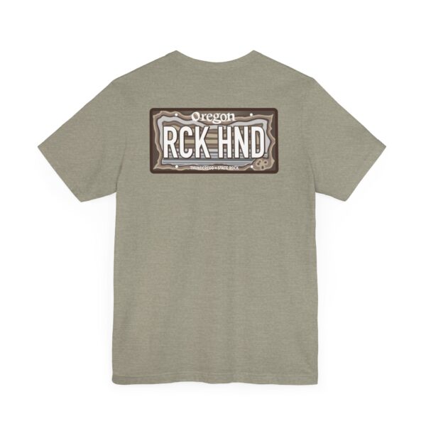 Oregon RCK HND Thunderegg State Rock License Plate Shirt - Image 26