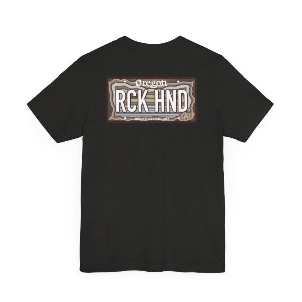 Oregon RCK HND Thunderegg State Rock License Plate Shirt - Image 22