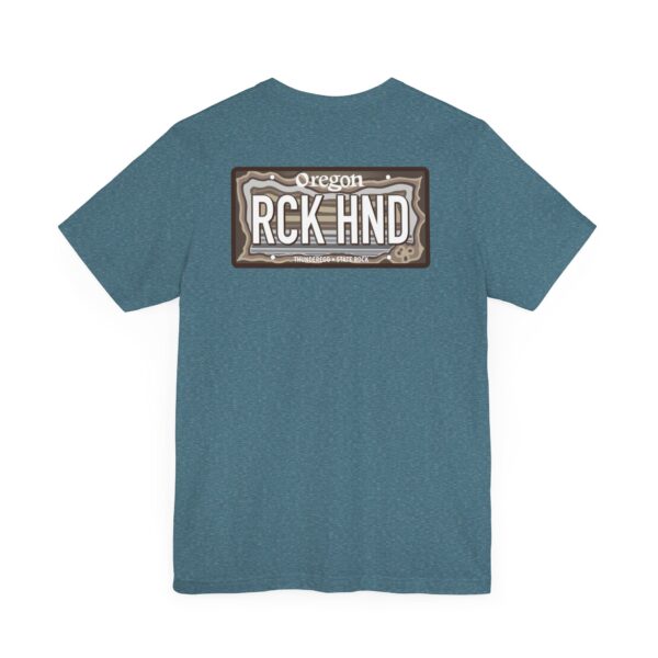 Oregon RCK HND Thunderegg State Rock License Plate Shirt - Image 37