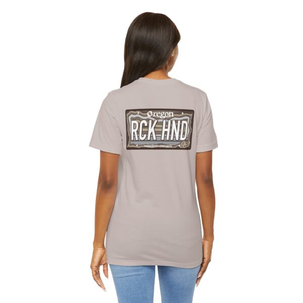 Oregon RCK HND Thunderegg State Rock License Plate Shirt - Image 32