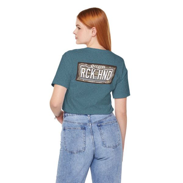 Oregon RCK HND Thunderegg State Rock License Plate Shirt - Image 39