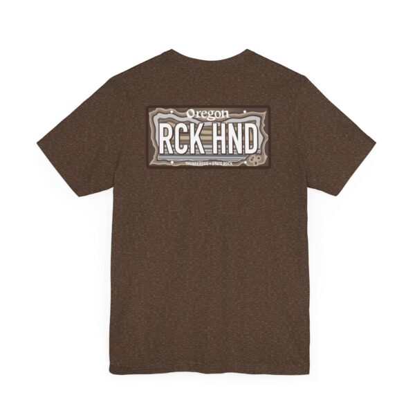 Oregon RCK HND Thunderegg State Rock License Plate Shirt - Image 19