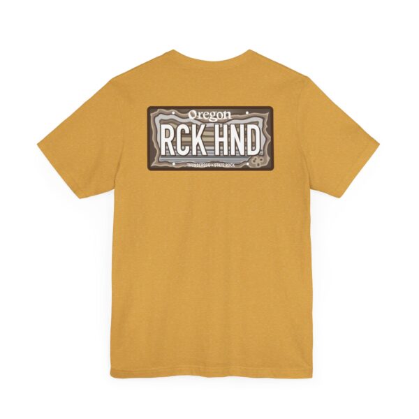 Oregon RCK HND Thunderegg State Rock License Plate Shirt - Image 13